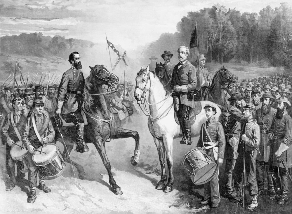 Generals Lee and Jackson: Last Meeting Lithograph Print