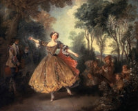 Mademoiselle Camargo Dancing Fine Art Print by Nicolas Lancret
