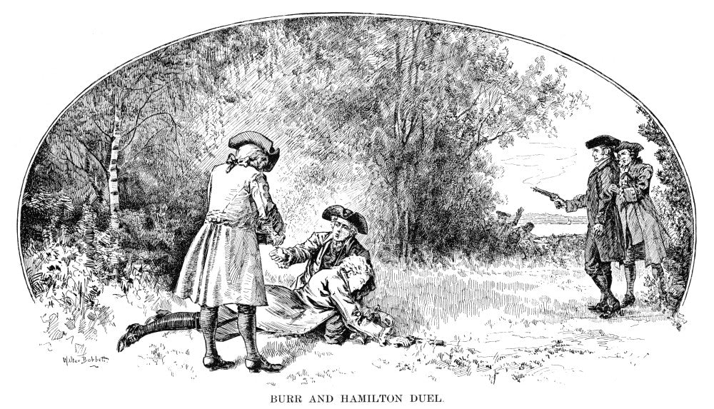 Hamilton-Burr Duel 1804 Engraving Poster Print by Granger Collection
