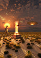 Alien Return to Roswell Crash Site Poster Print