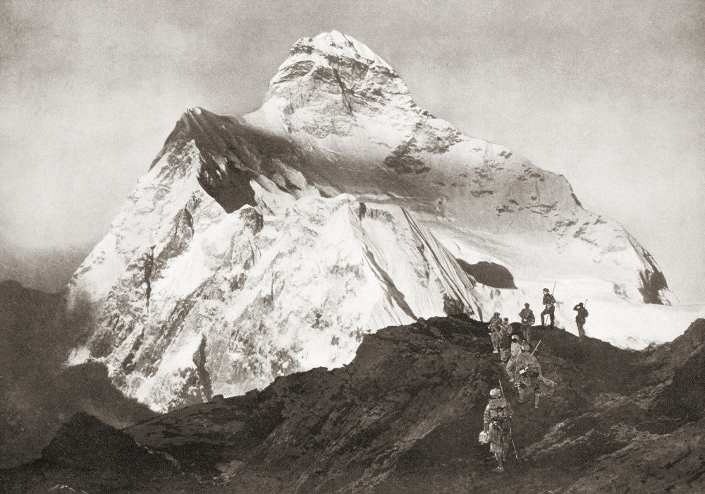 The Abruzzi Spur on K2 Mountain 1910 Illustrated Fine Art Print