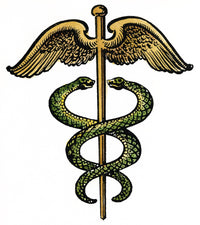 The Caduceus Fine Art Print - Symbol of Medicine | Posterazzi