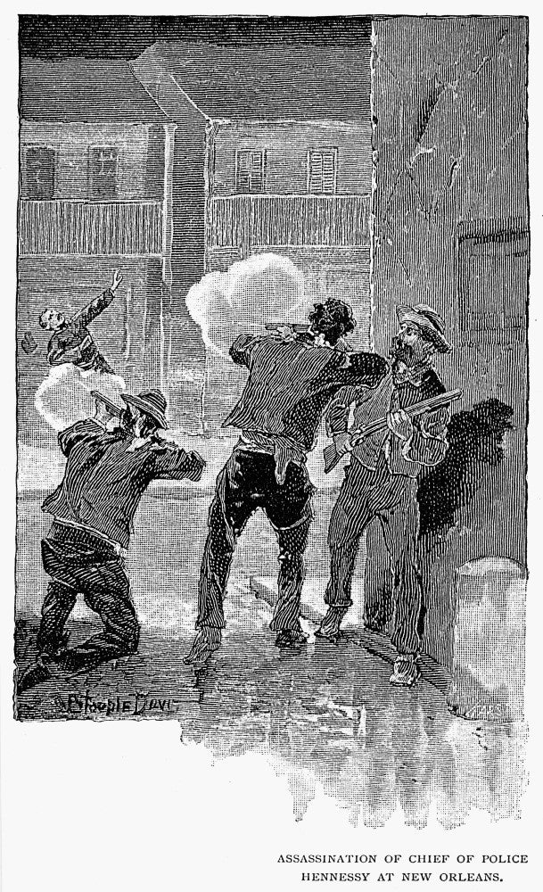 Mafia Killing Fine Art Print - Chief of Police David Hennessey, 1890