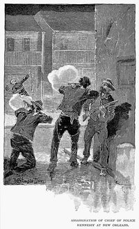 Mafia Killing Fine Art Print - Chief of Police David Hennessey, 1890