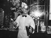 Soda Jerk at a Soda Fountain in Corpus Christi, Texas - 1939 Fine Art Print