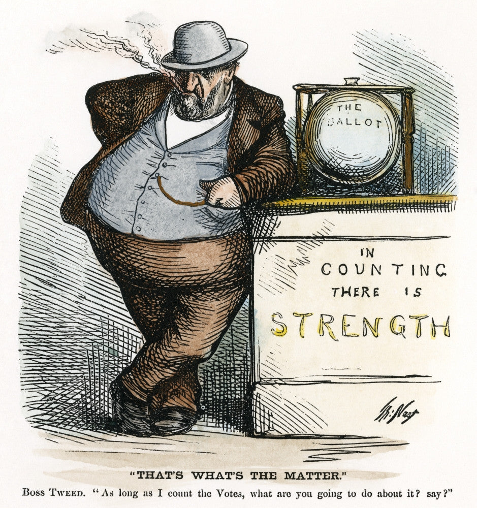 William Magear Tweed Cartoon Print by Thomas Nast (1871)