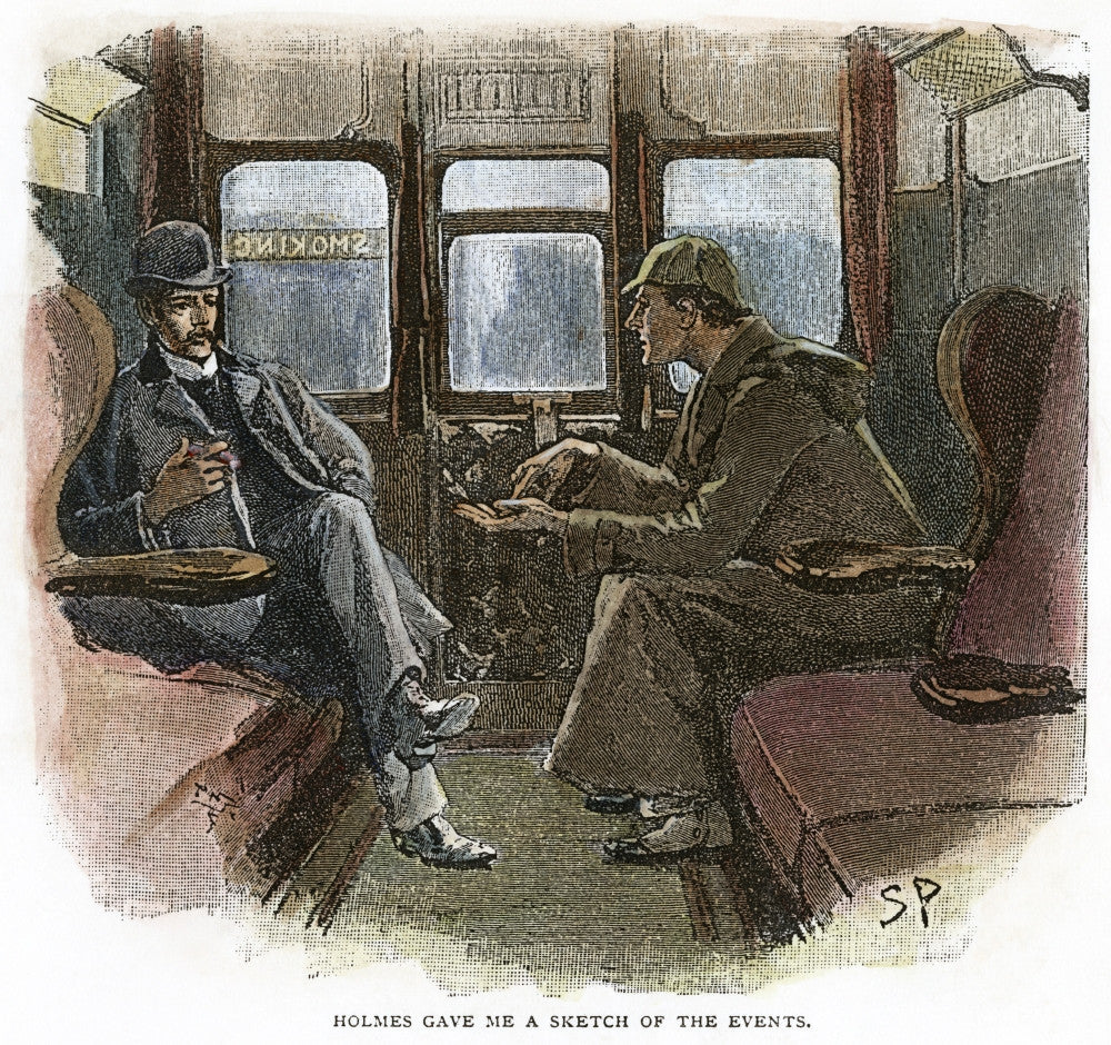 Sherlock Holmes and Dr. Watson Fine Art Print - Sidney Paget Illustration