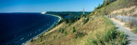 High Angle View of Lake Michigan at Empire Bluff Trail Fine Art Print