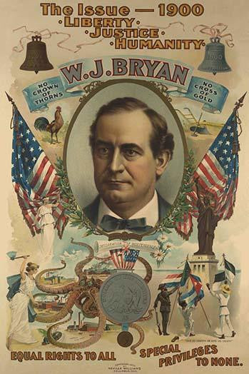 William Jennings Bryan Campaign Poster Print by Strobridge