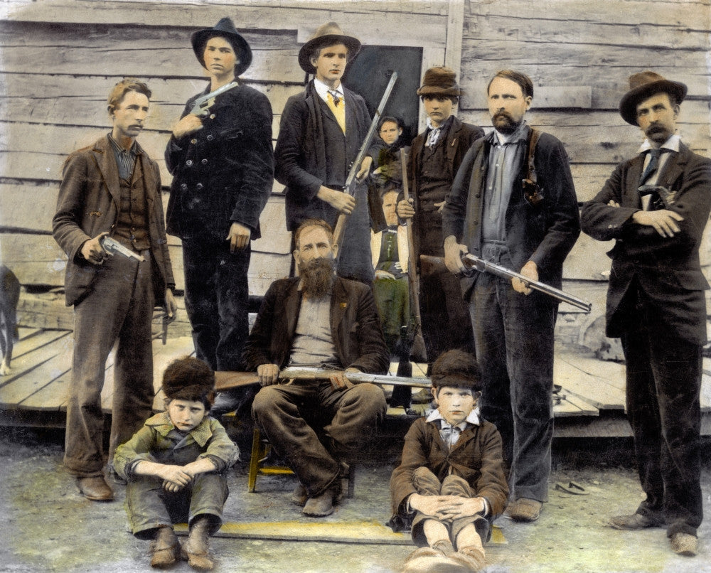 The Hatfields Clan Historical Fine Art Print (1899) by Granger Collection