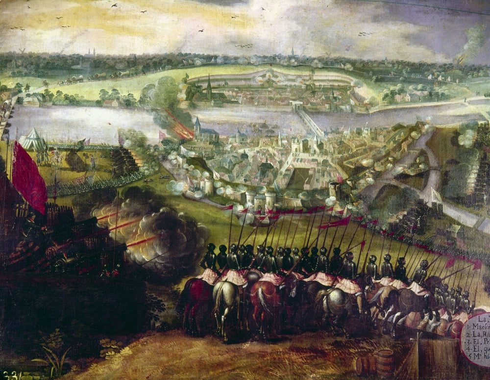 Battle of Saint-Quentin, 1557 Fine Art Print by Granger Collection