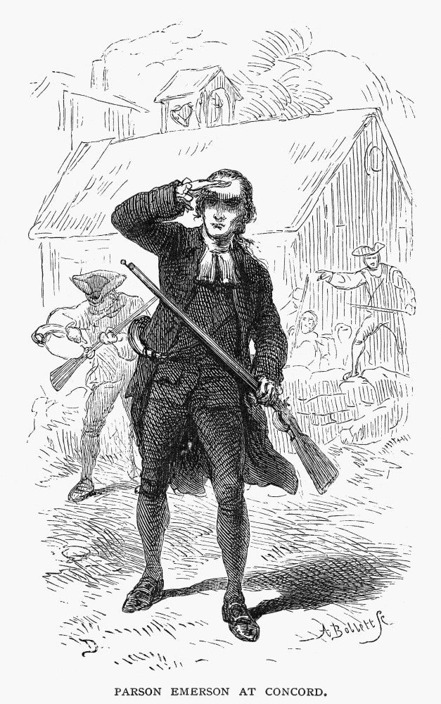 Concord Minuteman Poster Print - 1775 American Revolutionary War Engraving by Granger Collection