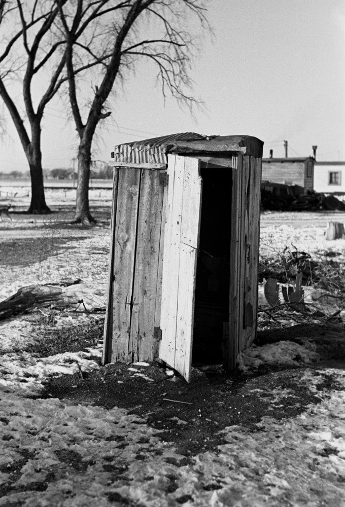Iowa Outhouse Fine Art Print by Russell Lee - 1936 Photograph
