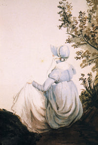 Jane Austen Watercolor Print by Cassandra Austen - 1804