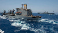 USNS Patuxent Replenishment at Sea Fine Art Print by Stocktrek Images