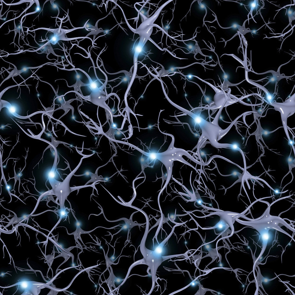 Seamlessly Repeatable Brain Cells Pattern Fine Art Print by Bruce Rolff