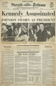 John F. Kennedy Assassination Front Page Poster Print | Granger Collection