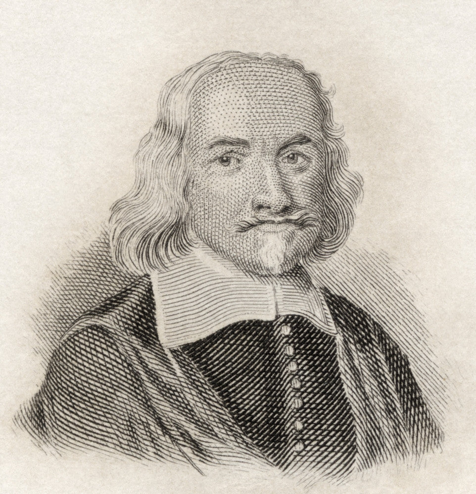 Thomas Hobbes Fine Art Print - Political Philosopher Portrait