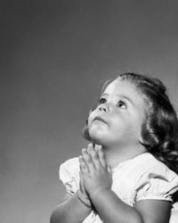 Close-up of a Girl Praying Fine Art Print - Various Sizes