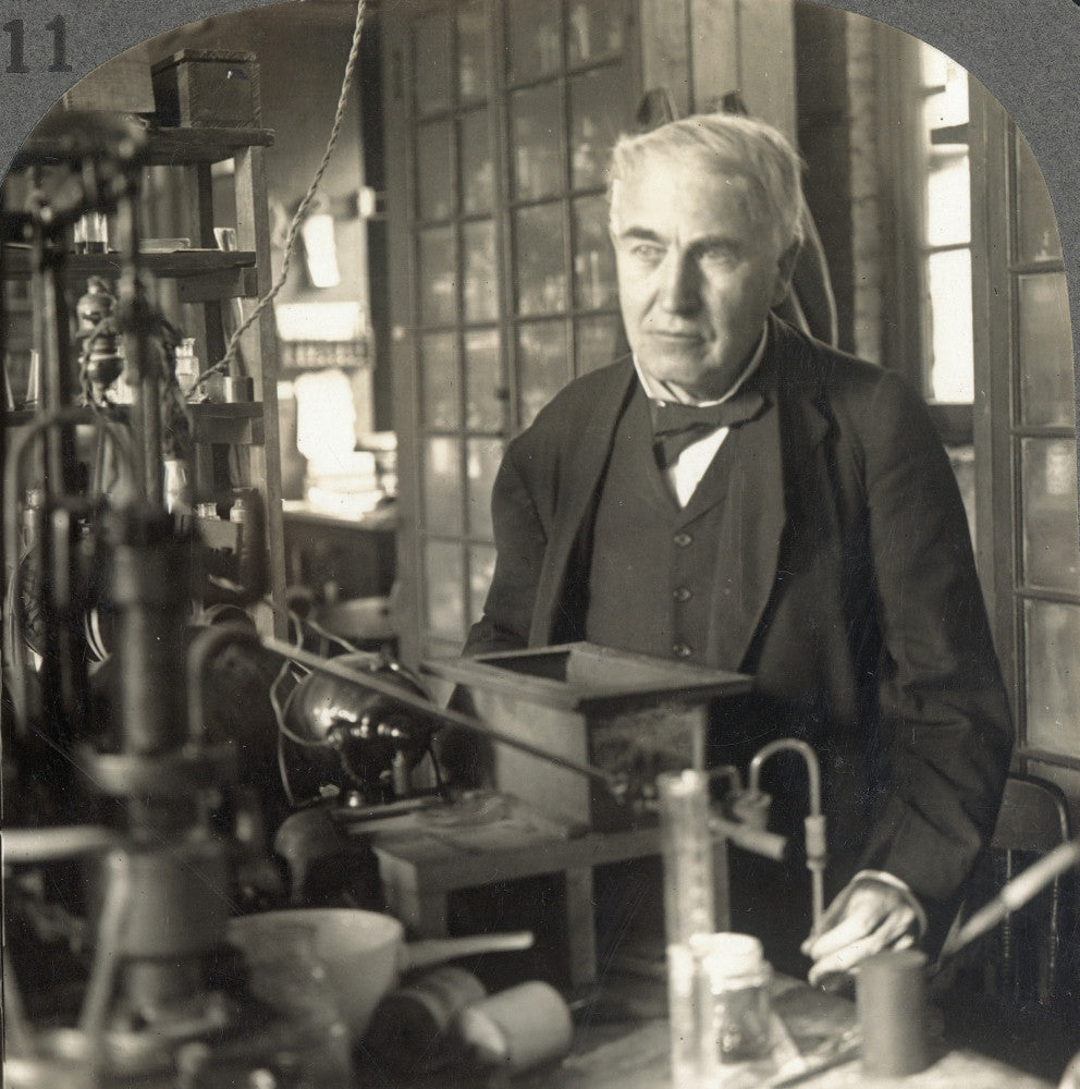 Thomas Edison American Inventor Photographed in 1915 - Fine Art Print