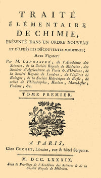 Lavoisier's Chemistry Treatise 1789 Fine Art Print by Science Source