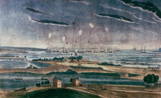 Bombardment of Fort McHenry 1814 Fine Art Print by John Bower