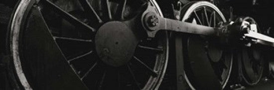 Steam Locomotive Wheels Photo Print by Panoramic Images (37x12)