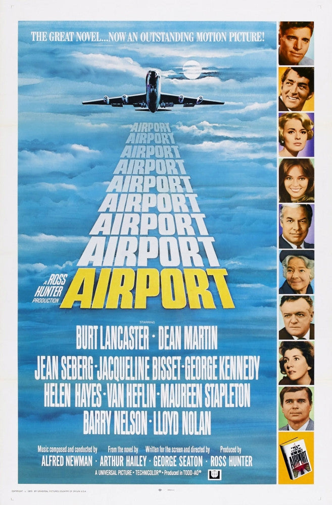 Airport U Movie Poster Print Featuring Burt Lancaster & Cast