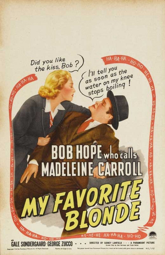 My Favorite Blonde Movie Poster Print (27x40) - Item # MOVAB88404