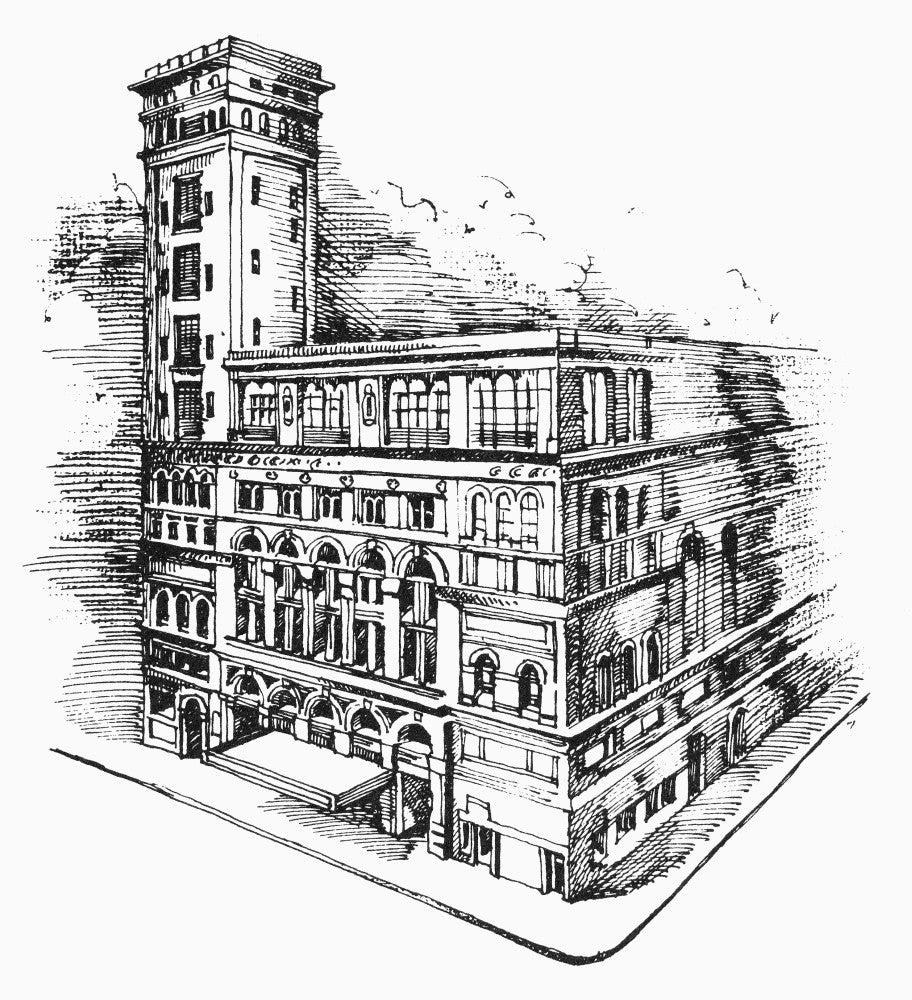 New York Carnegie Hall Wood Engraving Fine Art Print by Granger Collection
