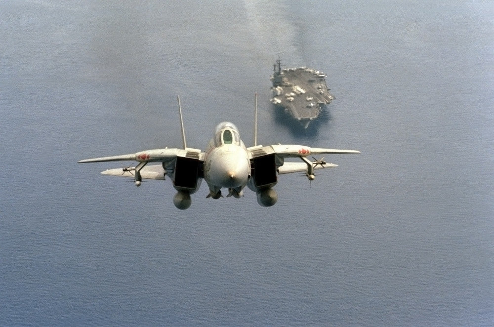 F-14 Tomcat Fighter Aircraft Poster Print - Just After Take-Off