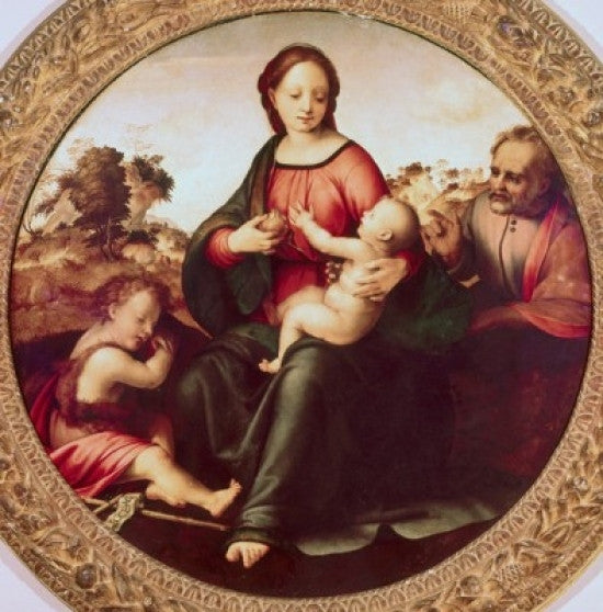 The Holy Family Fine Art Print by Franciabigio - Classic Italian Artwork