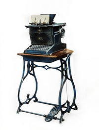 First Modern Typewriter Fine Art Print - Designed by Sholes, Glidden, and Soule