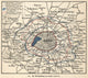 Siege of Paris Map 1870 Fine Art Print by Mary Evans Picture Library