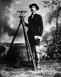 Surveyor Portrait with Tools - Vintage Photograph (C1890) | Poster Print