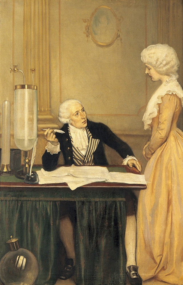 Antoine-Laurent Lavoisier and Marie-Anne Paulze Fine Art Print by Science Source