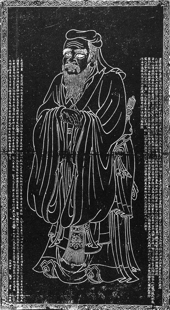 Confucius Fine Art Print Attributed to Wu Tao-Tzu | Posterazzi