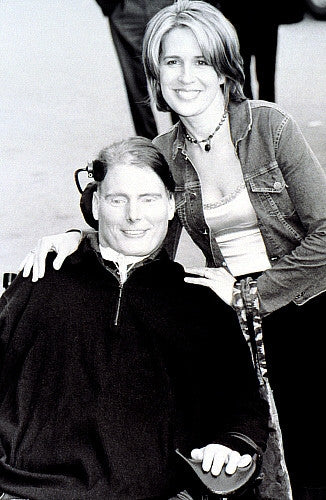 Christopher & Dana Reeve at Blue Light Theatre Co Benefit Photo Print by CJ Contino