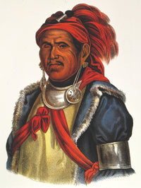 Tenskwatawa 'The Prophet' Lithograph Print After Charles Bird King