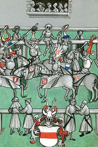 Medieval Tournament Melee & Jousting Fine Art Print by Ludwig Van Eyb