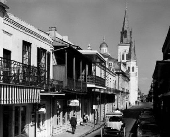 New Orleans French Quarter Poster Print - Louisiana Art