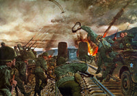 WWII Rhine River Fine Art Print - Ludendorff Bridge by H. Charles McBarron, Jr.
