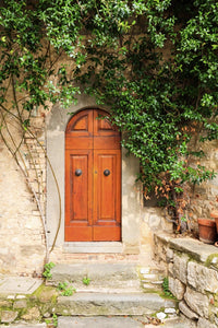 Italy, Tuscany Vineyard Poster Print by Emily Wilson - Stone Farm House Entrance