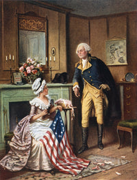 Betsy Ross Sewing the First American Flag Fine Art Print