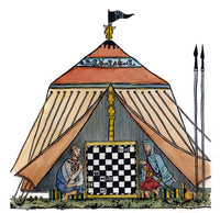 Crusades Chess Players Fine Art Print - 13th Century Manuscript