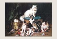 Mischievous Cats Fine Art Print by Jules Leroy