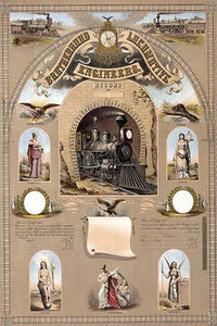 Brotherhood of Locomotive Engineers Certificate Fine Art Print