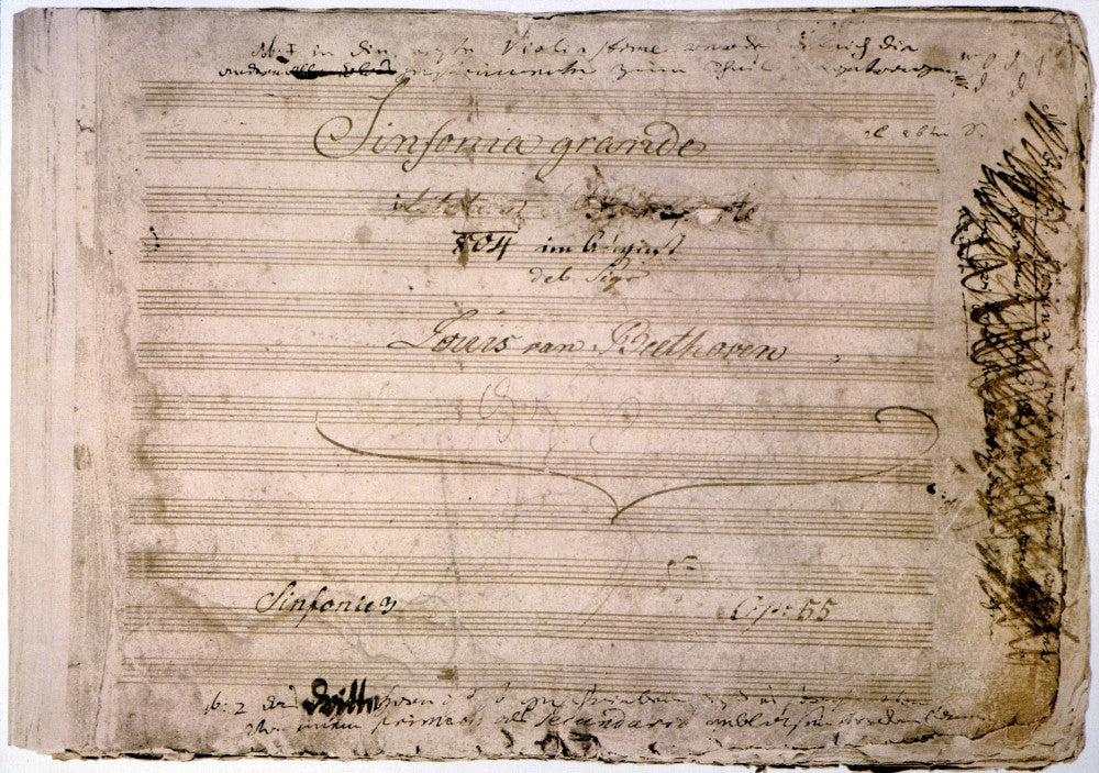 Beethoven's Eroica Symphony Manuscript Fine Art Print