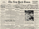 Mt. Everest Conquered 1953 - Historic NY Times Headline Print by Granger Collection