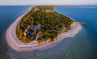 Aerial View of Sanibel Island Lighthouse Fine Art Print by Panoramic Images